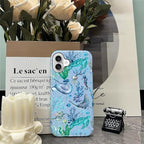 ZHEGAILIAN Case for iPhone 16, Ocean Stingray Turtle Seahorse Durable - Image 7