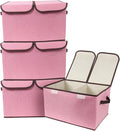Foldable Fabric Storage Box, 16.5 x 11.8 x 9.8 inches, by TCbelosion