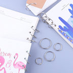 AKONEGE 0.75 Inch Loose Leaf Binder Rings, Small Office Book Rings, Nickel - Image 7