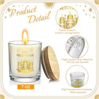Cinrobiye 12 Pcs Ramadan Mubarak Candle Making Jars 7oz Glass Containers - Image 3