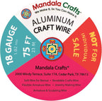 Mandala Crafts 18 GA Gold Blue Purple Assorted Anodized Aluminum Craft Wire | - Image 3