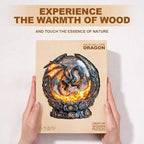 Magic Ball Fire Dragon Puzzles Adults Gifts Wooden 245 Pieces 13.4 * 12.3in - Image 8