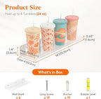 Lifewit Floating Shelves for Wall, Acrylic Display Shelf Wall Mounted for Figure - Image 3