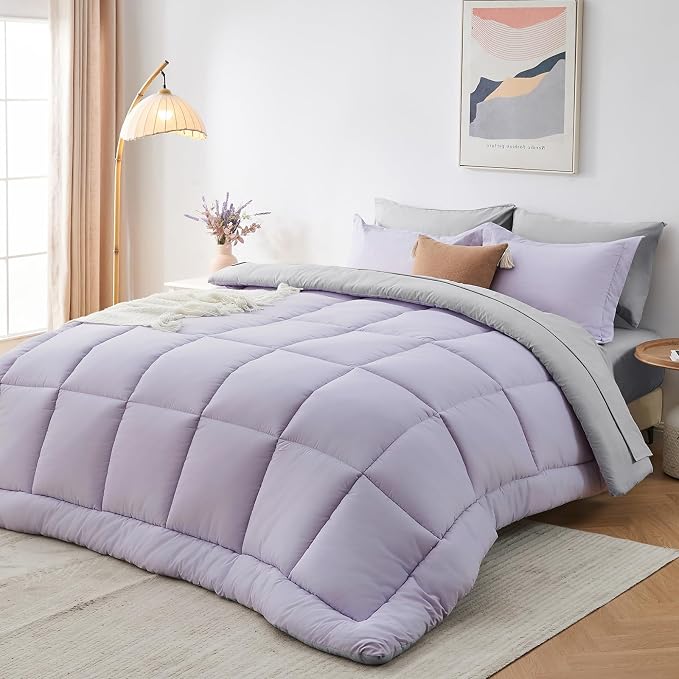 Sasttie King Size Comforter Set, 7 Pieces Bed in a Bag King, Complete Bedding by SASTTIE