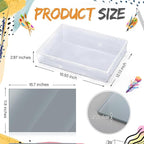 Nuanchu 1 Set Large Handy Glass Oil Paint Palette Included 17 x 12.13 Inches - Image 3