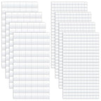 Lusofie 1320Pcs Square Foam Sided Adhesive Sticker Set 3D Pop White 2-Side Foam by Lusofie