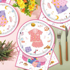 40Pcs Sleepover Party Supplies for Girls Pajama Birthday Plates and Napkins - Image 5