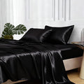 MR&HM Satin Bed Sheets, California King Size Sheets Set by MRHM