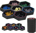Magnetic Board Game Storage Trays, Hexagonal Modular Organizer, Flexibility by Unknown