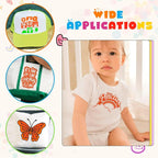 Tintnut Bright Orange Neon Heat Transfer Vinyl, easy cut & weed, stretch - Image 5