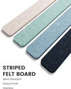 Fluxynara Cork Board Alternative Felt Strip Board 8-Pack 13"x2", Office Pin - Image 3