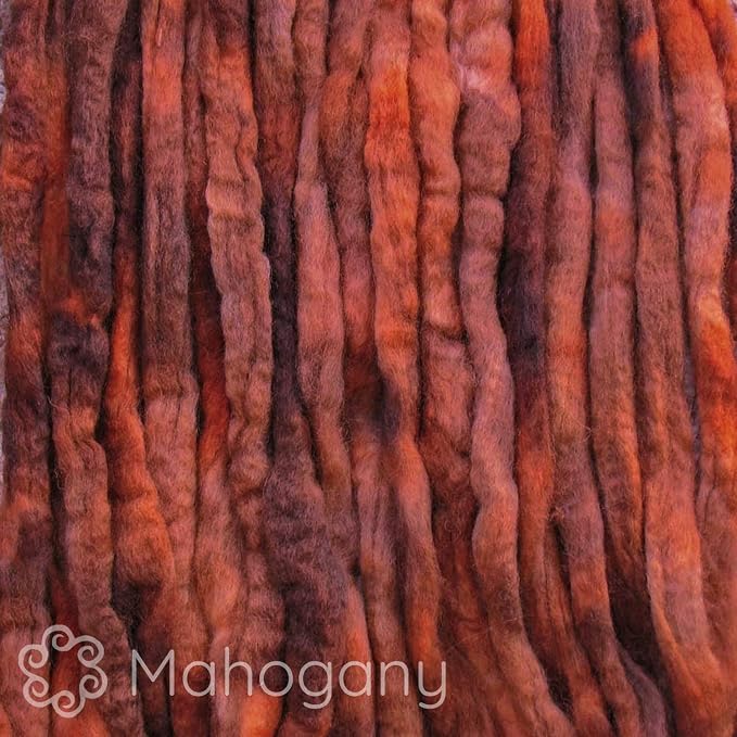 Wool Roving Hand Dyed. Super Soft BFL Combed Top Pre-Drafted - Image 2