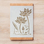 TIAMECH A4 Reusable Lotus Flower Stencil - Image 2