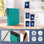 4 Pocket Card Binder for 400 Cards, Premium PU Zipper Card Collection Album - Image 3