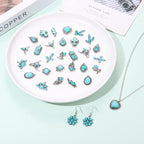 NVENF 32PCS Western Charms for Jewelry Making, Synthetic Turquoise Vintage - Image 3