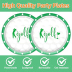 40Pcs Golf Birthday Party Decorations Green Birthday Plates and Napkins - Image 4