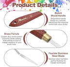 MECCANIXITY Pack of 1 Palette Knife No.31, 7.9" Long Palette Knives - Image 3