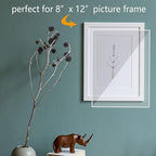YSTIME 8" x 12" Clear Acrylic Sheet Plexiglass Plastic Sheet - Image 6