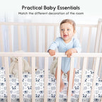 Yoofoss Baby Crib Sheets for Boys Girls, Fitted Crib Sheet 2 Pack for Standard - Image 6