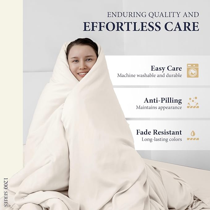 100% Egyptian Cotton King Size Sheets Set - Image 7
