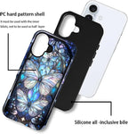 ZHEGAILIAN Case for iPhone 16 Plus, Stained Glass Butterfly Aesthetic Durable - Image 3