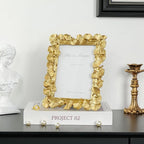 Cuspin 5x7 Picture Frame Gold Picture Frames, Ornate Vintage Ginkgo Leaf - Image 9