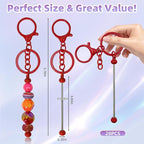 28 Pcs Beadable Keychain Bars - Image 2