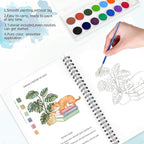 Watercolor Workbooks, 16 Colors Water Color Books Paint Set - Image 3