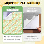 Yellow Leaves Boho Permanent Adhesive Vinyl 12 Sheets 12'' x 10'' | Green - Image 4