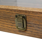 MOOCA Wood Glass Top Jewelry Display Case Accessories Storage, Wooden Jewelry - Image 6