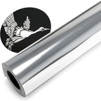 Silver Metallic Foil HTV Heat Transfer Vinyl Roll by WRTUUED