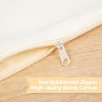 Reginary 80 Pack Canvas Zipper Makeup Bags Bulk Pencil Pouches Blank DIY Craft - Image 3
