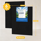 Black Canvases for Painting pk 8 * 10 Pre Primed 100% Cotton White Blank Canvas - Image 2