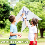 Libima 50 Pcs DIY Blank Kites for Kids Bulk Large Kite Making Kit Easy to Fly - Image 5