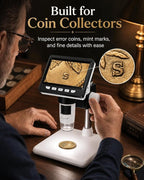 Digital Coin Microscope 1000X, 4.3" LCD Coin Magnifier - Image 6