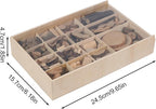 Candywood Wooden Unfinished Craft Kits Toy, Unfinished Natural Wood Slices - Image 2