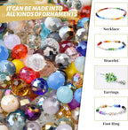Mixed 4/6/8mm Round Rondelle Beads 1000pcs Lampwork Briolette Glass Crystal - Image 4