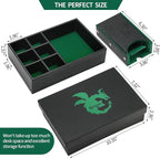 Grajar 3 in 1 Dice Tray with Lid, Portable Dice Box Storage, D&D RPG MTG Table - Image 4