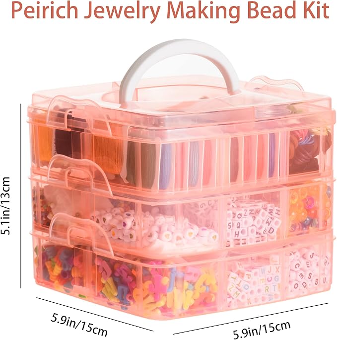 Peirich Jewelry Making Bead Kits, Includes 44 Colors Embroidery Floss - Image 2