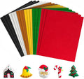 Whaline 18Pcs Christmas Felt Fabric Sheets Red Green Assorted Soft Thick Craft by Whaline