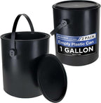 Master Elite 1 Gallon Empty Plastic Paint Can Bucket, 128 fl. oz. All-Plastic by MasterAirbrush