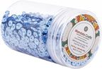 Mandala Crafts 6mm Cup Holographic Ice Blue Sequins - Image 4