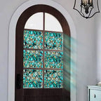 funlife Original Hand-Drawn Faux Stained Glass Window Film, Double-Sided Static - Image 8