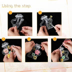 TaoBary 91 Pcs DIY Handmade Transparent Dried Flower Bookmark Set Include - Image 2