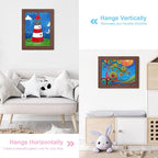 GULETHUN Kids Art Frames, 8.5x11 Front Opening Kids Artwork Frames Changeable - Image 2