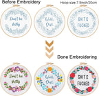 Louise Maelys 3 Sets Funny Embroidery Kits - Image 3