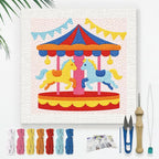 Doodlream Color Carousel Horses Needle Kit by Doodlream
