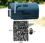 730 Pcs 10 Sheets Letter Stickers, Self Adhesive Waterproof 1.5 Inch Mailbox - Image 2