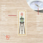 FREEBLOSS 6 Set Cross Stitch Bookmark Kit Flowers Patterns Stamped Cross Stitch - Image 3
