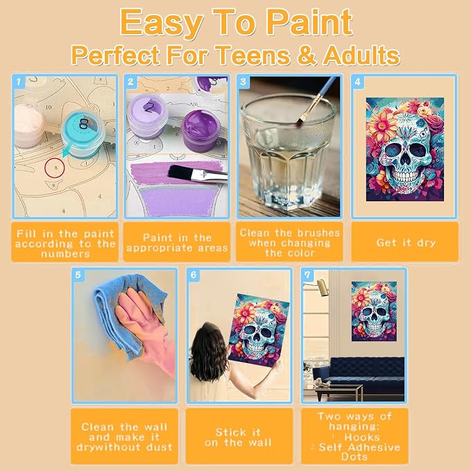 Meothan Framed Paint by Numbers Kits - Image 5